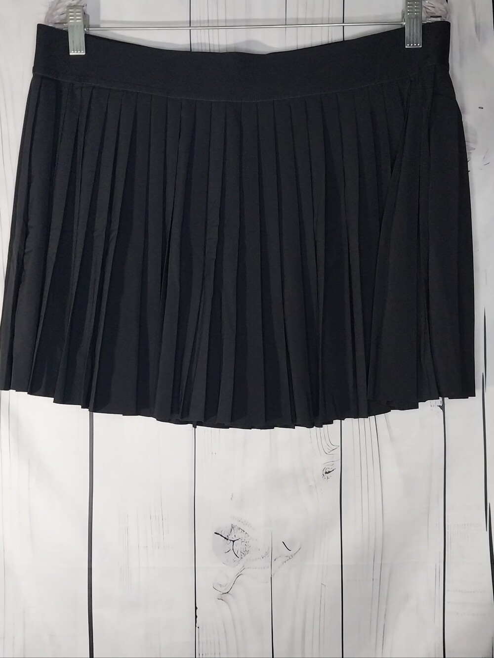 Athleta Match Point Black Pleated Activewear Tennis Sporty Mini Skirt/Skort